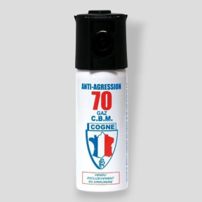 Aerosol anti-agresión de gas CS Potencia 70 - 50ml - Le Protecteur
