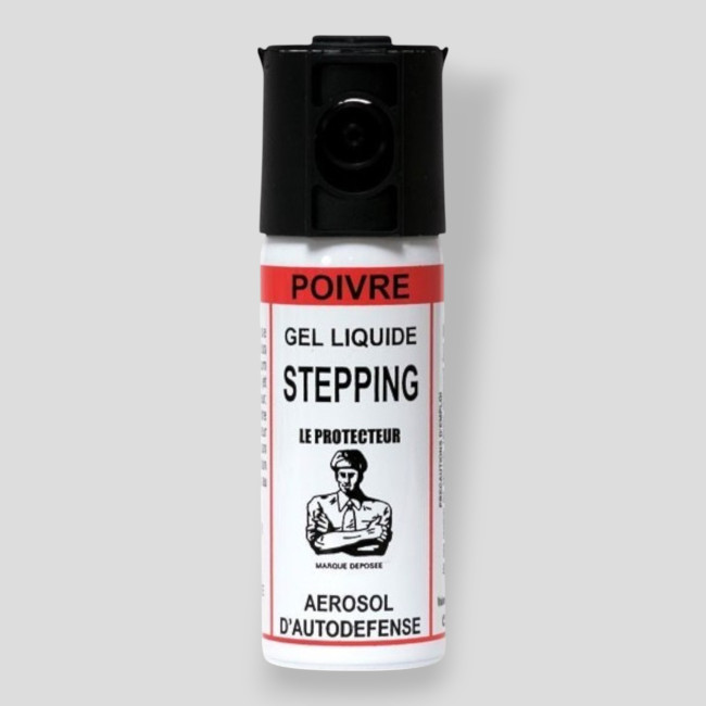 Aerosol de defensa Gel de Pimienta Stepping - 50ml - Le Protecteur Aerosol de defensa Gel de Pimienta Stepping - 50ml - Le Protecteur