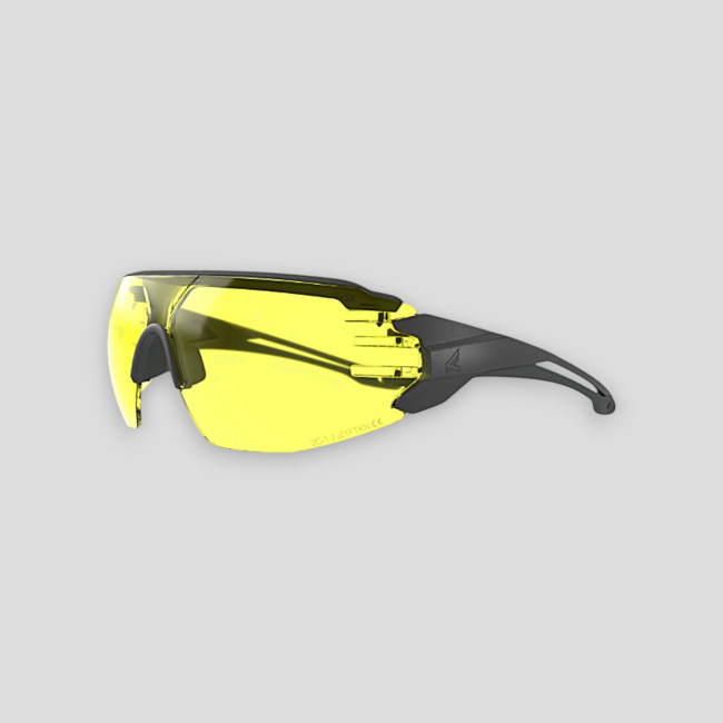 Occhiali balistici Taven (lente gialla) - Nero - Edge Tactical