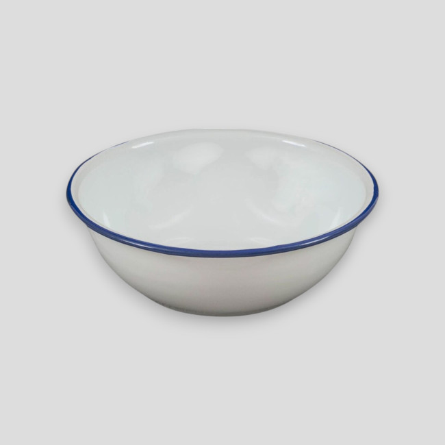 Tigela de esmalte branco - Highlander