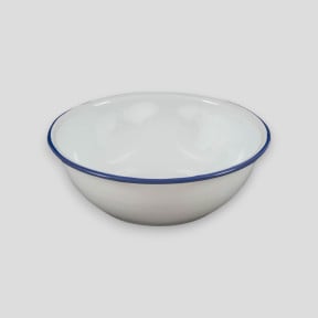 Tigela de esmalte branco - Highlander