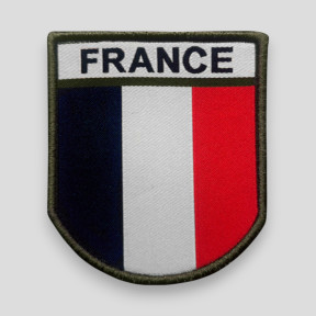 Emblemat haftowany Francja - Wysoka Widoczność - A10 Equipment
