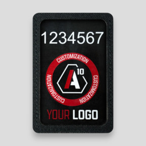 Identificatienummer drager + velcro logo borst Sécu-One - Zwart - A10 Equipment