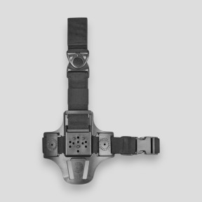 Compact thigh plate 1 strap 8K17 - Black - Vega Holster