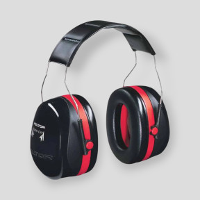 Casque Optime III Peltor - Rouge/Noir - GK