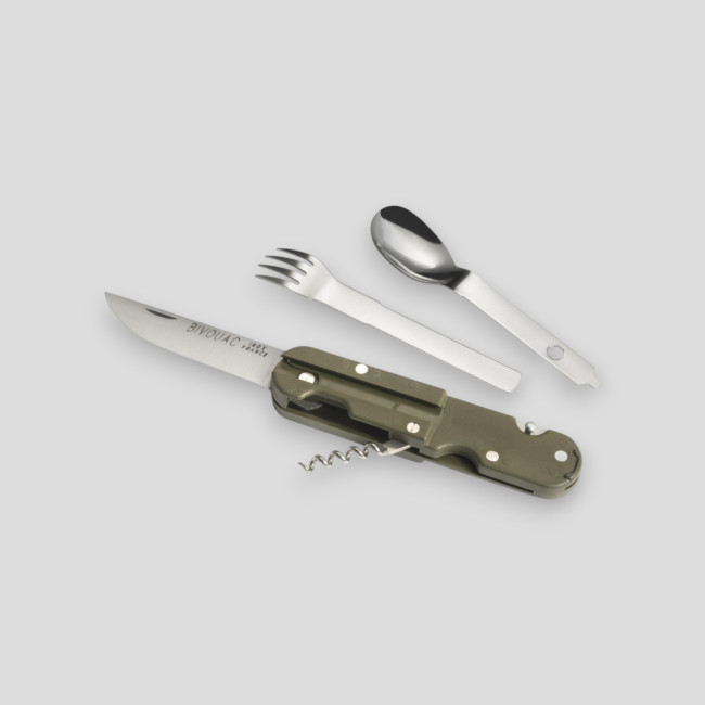Coltellino tascabile multifunzione Bivouac® - Verde Oliva - TB Outdoor