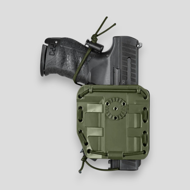 Holster ambidextre Bungy 8BL00 pour arme de poing - Vert olive - Vega Holster