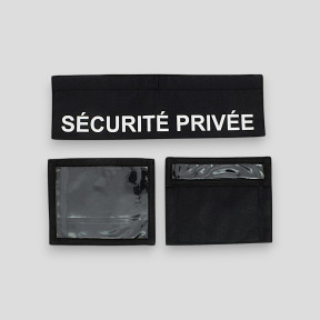 Conjunto de 3 tiras Segurança Privada - Preto - CityGuard