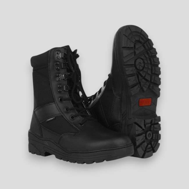 Chaussures 1 Zip Sniper Boots Noir -Fostex Garments