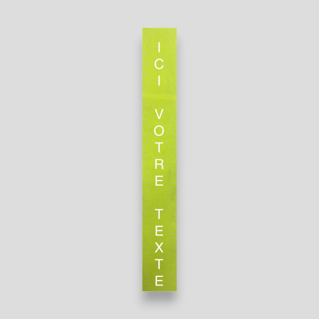 Neutrale zip flap te personaliseren voor Thor vest - geel - VVS