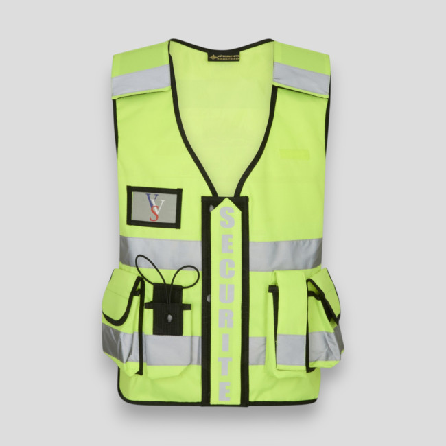 Tactic Thor HV Private Security Vest - Yellow - VVS