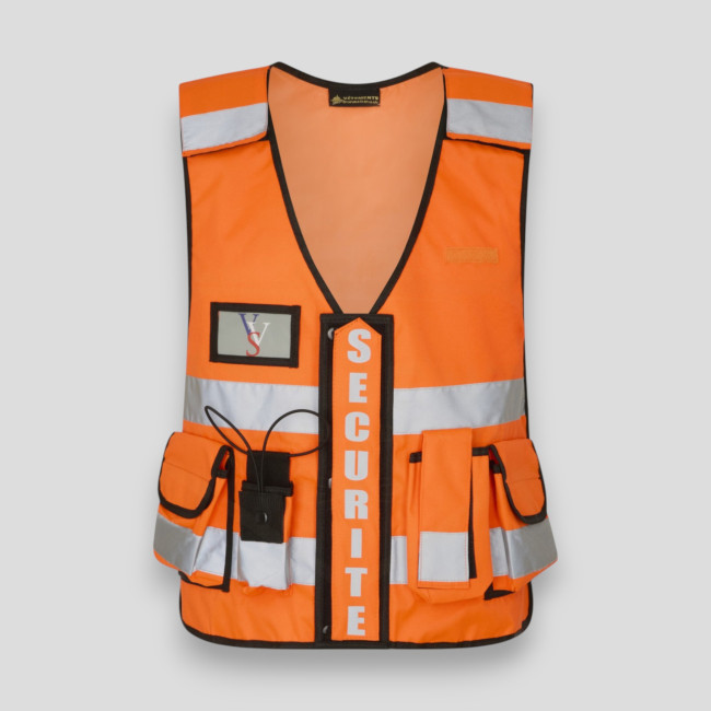 Tactic Thor HV particuliere beveiliging vest - oranje - VVS