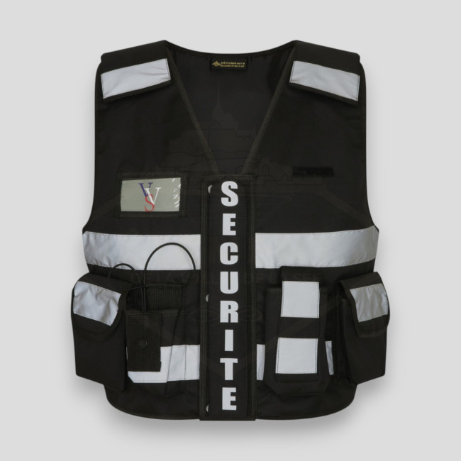 Gilet Tactic Thor Sicurezza Privata - Nero - VVS