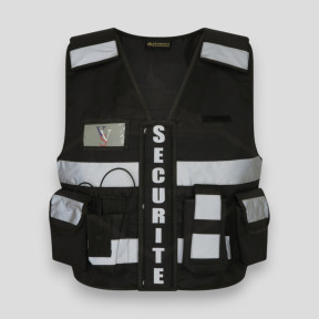 Chaleco Tactic Thor Seguridad Privada - Negro - VVS