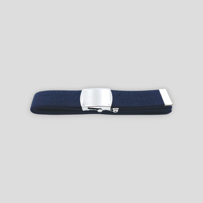 Ceinture sangle bleue boucle argent -Patrol Equipement