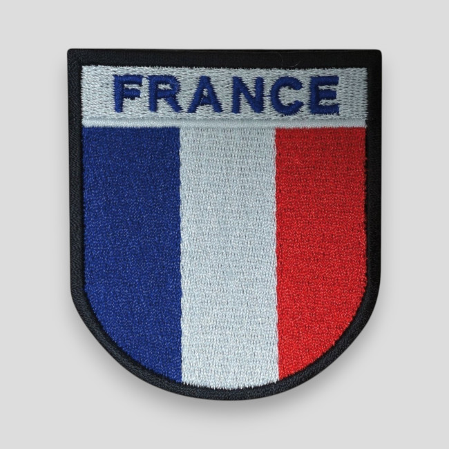 Emblema FRANÇA com contorno preto - Patrol Equipement Emblema FRANÇA com contorno preto - Patrol Equipement
