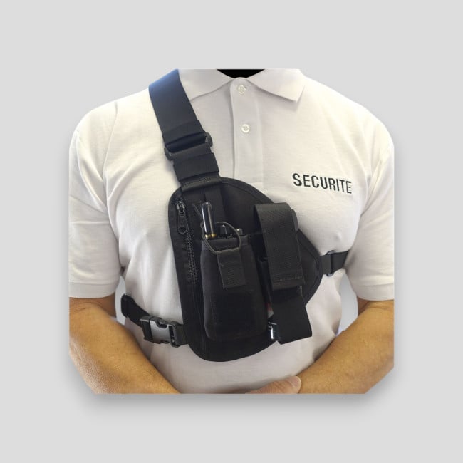 Chest and Shoulder Radio Pouch - Patrol Equipment Chest and Shoulder Radio Pouch - Patrol Equipment