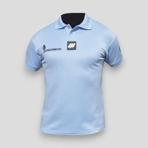 Polo de manga curta Cooldry com velcro Gendarmerie feminino - Azul Céu - Patrol Equipement