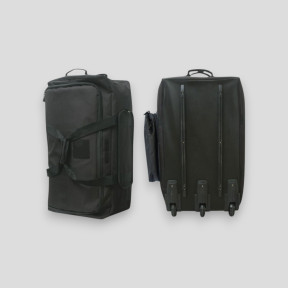 Cargo-Tasche mit 3 Rädern 120L Schwarz -Patrol Equipement