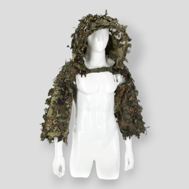 Ghillie snajperskie Bolero w liściach Flecktarn - Invader Gear
