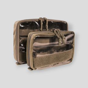 Set di 2 tasche MEDIC portaoggetti trasparenti con velcro coyote - Tasmanian Tiger