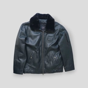 Leren Pilotenjack Blauw - Patrol Equipement