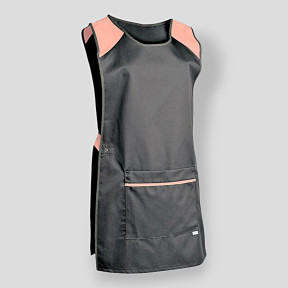 Dames tuniek Eloise grijs en abrikoos - SNV