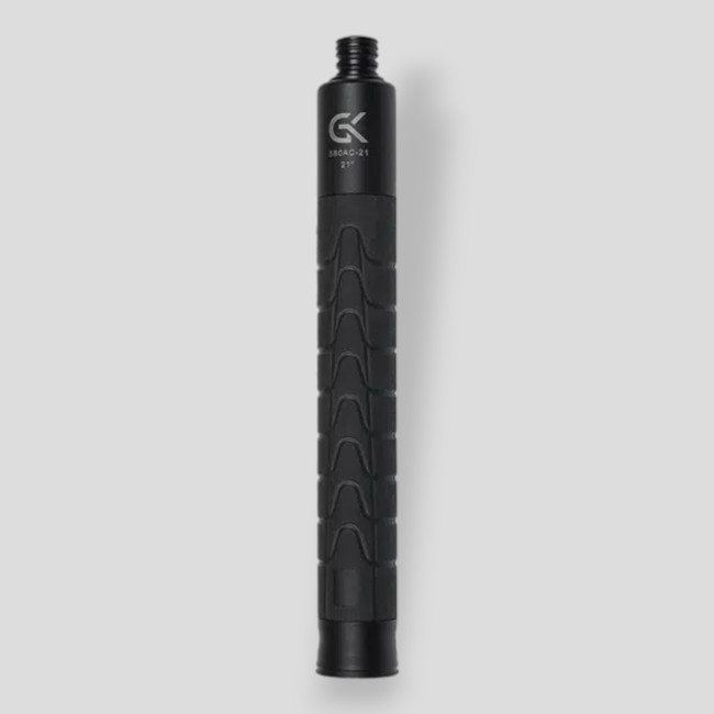 21" Telescopic baton in steel with push button - Black - GK