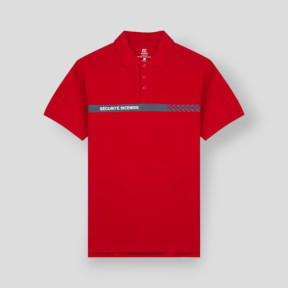 Polo de manga curta Sécurité Incendie Safetek - Vermelho - GK
