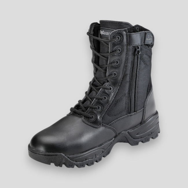 Anfibi con puntale Megatech zip singola - Nero - CityGuard