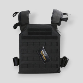 Gilet porte-plaques Spartan - Noir - Kombat Tactical
