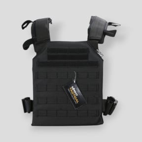 Gilet porte-plaques Spartan - Noir - Kombat Tactical