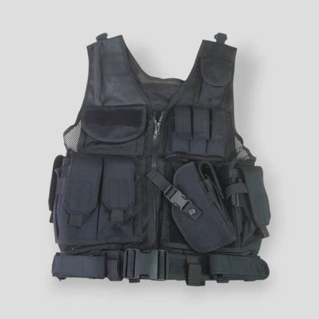 Veste tactique Cross Draw - Noir - Kombat Tactical
