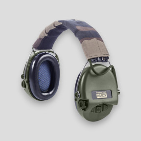 Gehoorbeschermingshelm met stoffen camo hoofdband Suprême Pro-X (SNR: 25db) - Olijfgroen - MSA Sordin