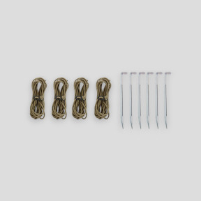 Kit di fissaggio per teloni da campo (10 pezzi) Spedizione - Verde Oliva - A10 Equipment