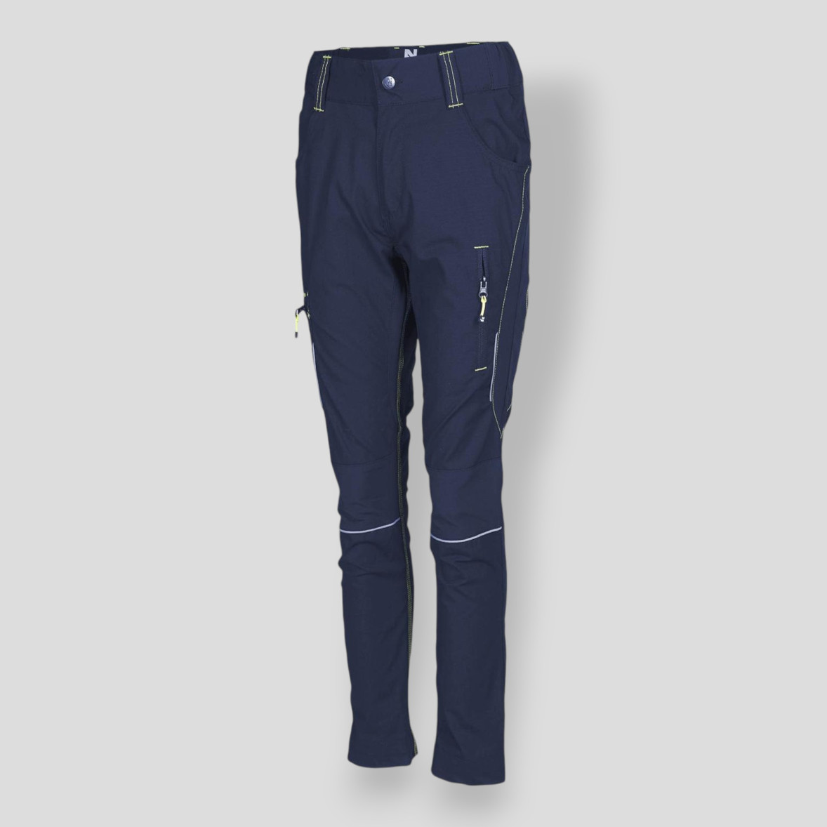 PANTALÓN DE TRABAJO LUCIE AZUL MARINO NEGRO Nine Worths by North Ways