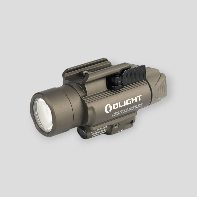 Latarka taktyczna Baldr Pro z zielonym laserem 1350 lumenów tan - Olight