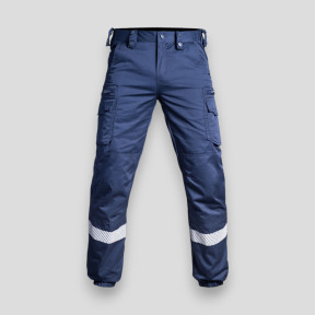 Hose mit HV-Streifen und elastischem Bund Sécu-One - Marineblau - A10 Equipment