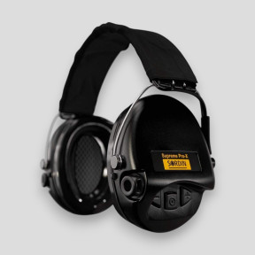Cuffie antirumore con archetto in pelle nera Supreme Pro-X (SNR: 25db) - Nero - MSA Sordin