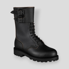 Botas do Exército Francês em couro granulado - Ares