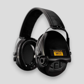 Gehoorbescherming helm met zwarte leren hoofdband Suprême Pro-X SFA (SNR: 31db) - Zwart - MSA Sordin