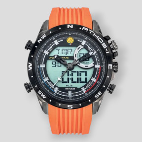 Reloj hombre crono alarma ATHOS 1 naranja - Patrulla de Francia