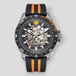 Montre ATHOS 5 bracelet silicone noir/orange - Patrouille de France