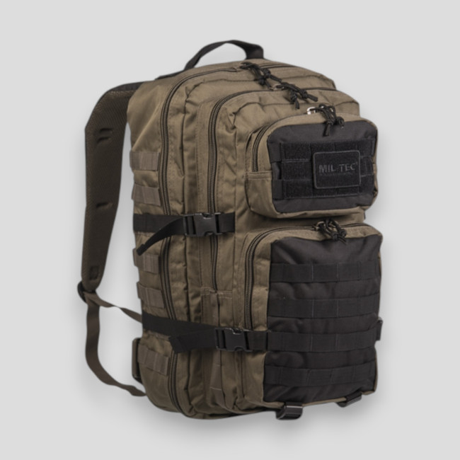 Sac à dos US Assault 36L vert/noir - Miltec