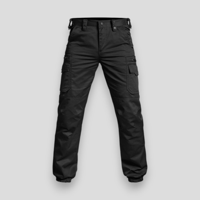 Lichte interventiebroek mat fitte zwart -Patrol Equipement
