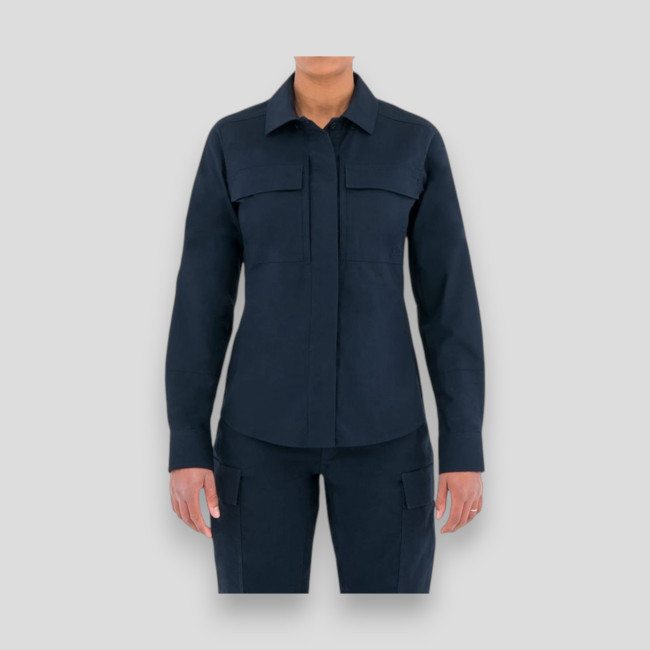 Chemise BDU femme Tactix L/S bleu nuit - First Tactical