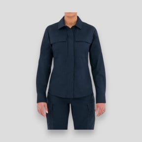 Damen BDU-Hemd Tactix L/S Nachtblau - First Tactical