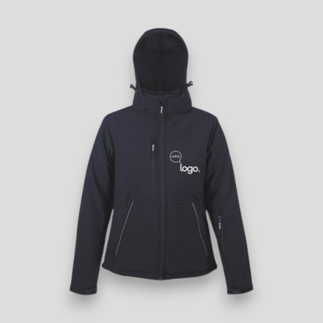 Parka softshell feminina rock azul marinho - Sol's