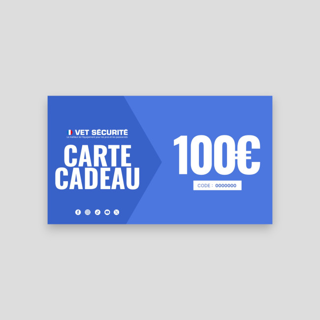 Carta Regalo 100€ - Vet Sécurité