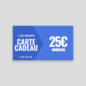 Carte Cadeau 25€ - Vet Sécurité
